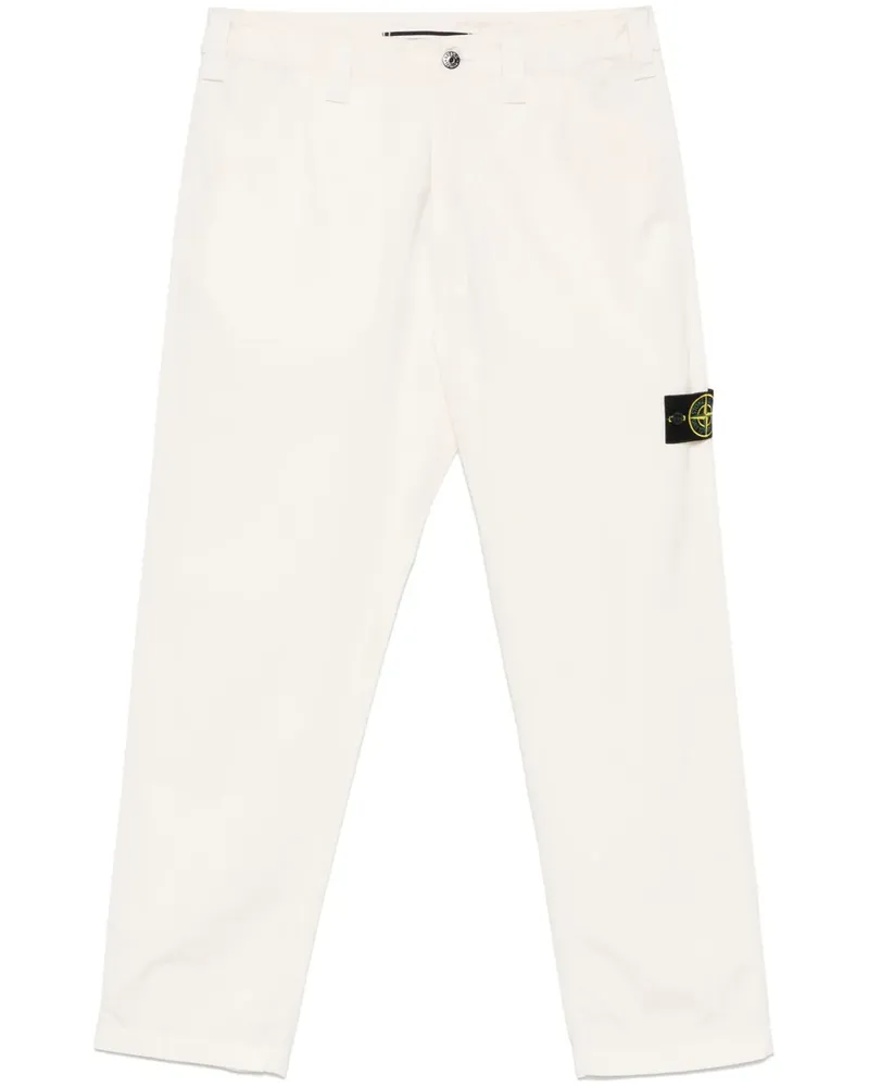 Stone Island Hose mit Kompass-Patch - Nude Nude