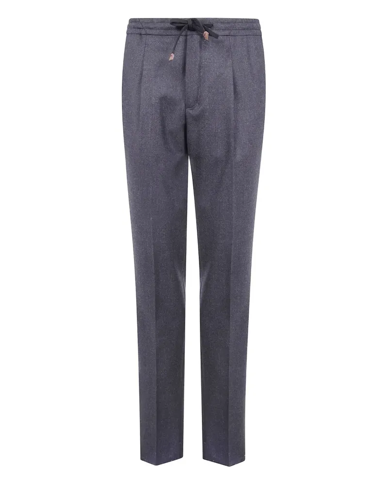 Incotex drawstring pleated trousers - Grau Grau