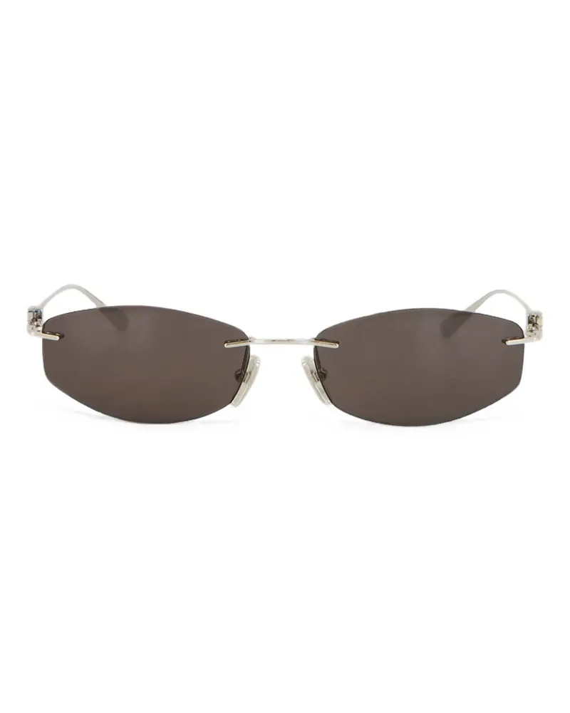 Balenciaga Nano geometric-frame sunglasses - Silber Silber