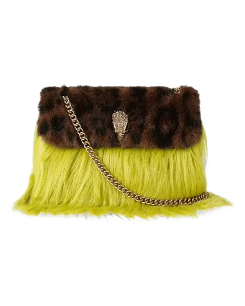 Kurt Geiger Mini Kensington Tasche aus Faux Fur - Gelb Gelb