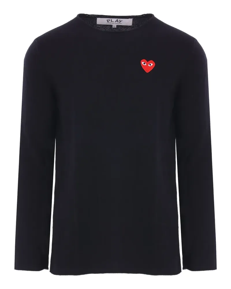 Comme des Garçons Pullover mit Herz-Logo - Schwarz Schwarz