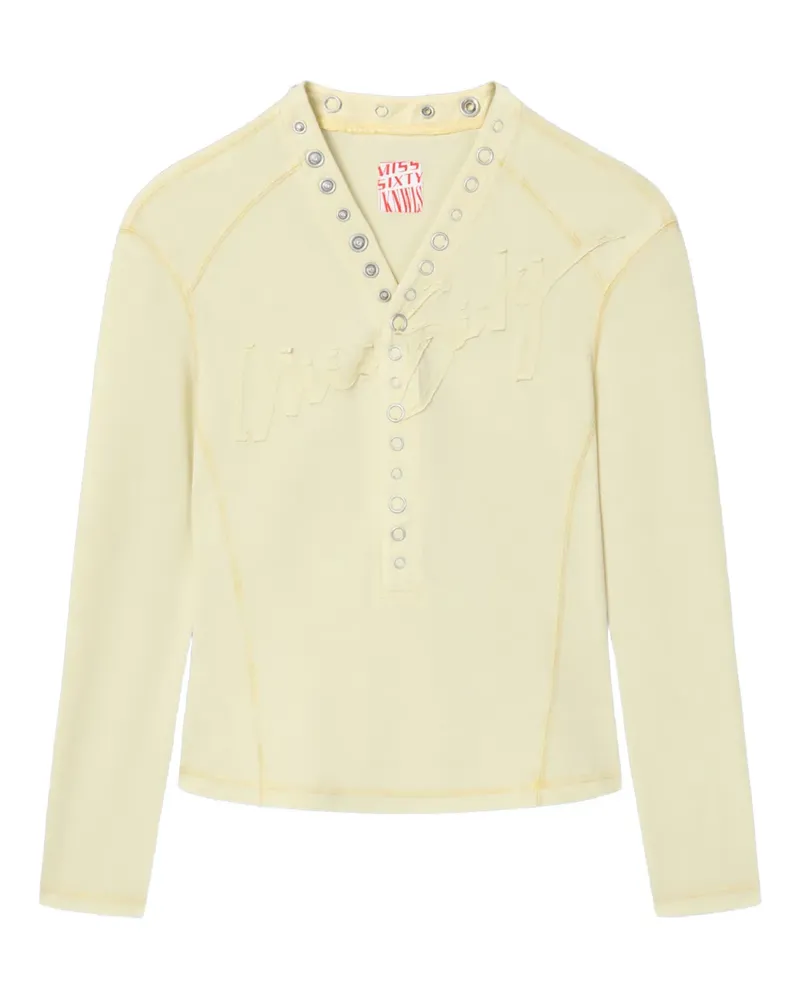 Miss Sixty Oberteil mit V-Ausschnitt - Gelb Gelb