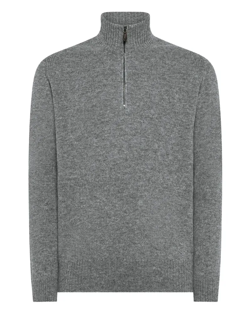 Seventy Pullover mit Reißverschluss - Grau Grau