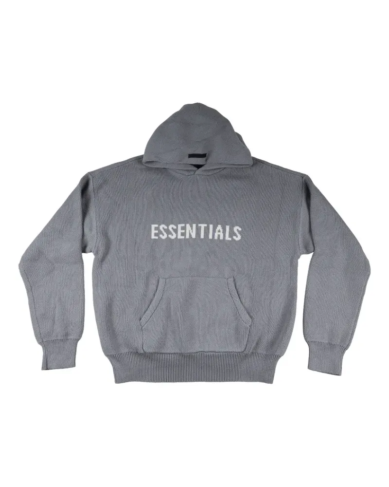 Fear of God logo-intarsia hoodie - Grau Grau