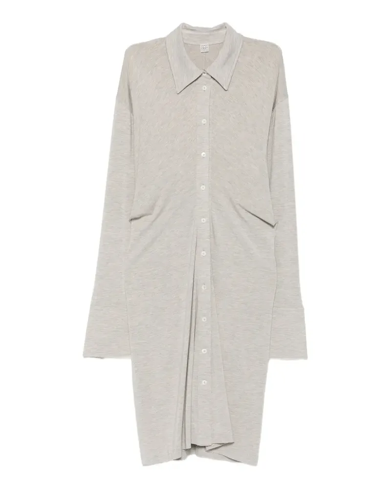Totême ruched mini dress - Grau Grau