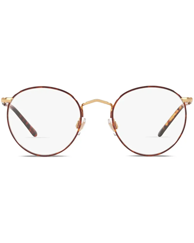 Ralph Lauren Brille mit rundem Gestell - Braun Braun