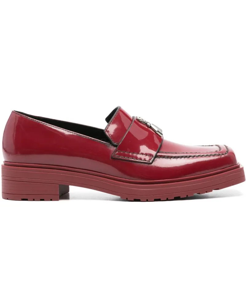 Patrizia Pepe Loafer mit eckiger Kappe - Rot Rot