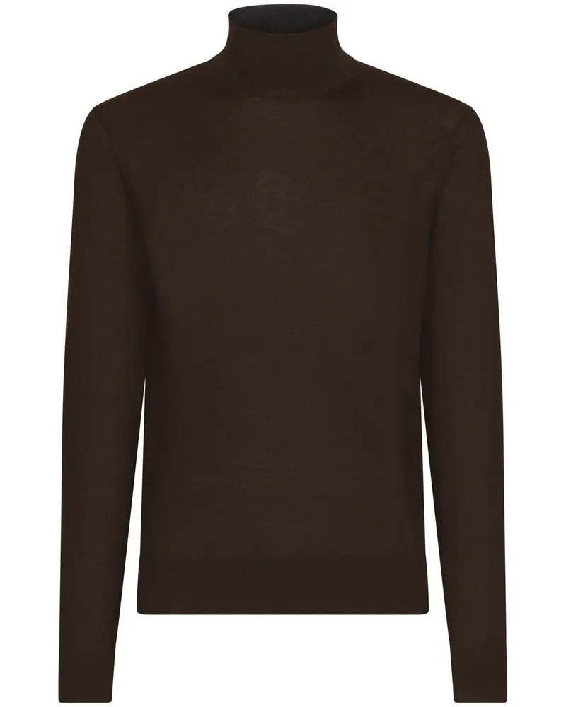 Dolce & Gabbana Kaschmirpullover mit Rollkragen - Braun Braun