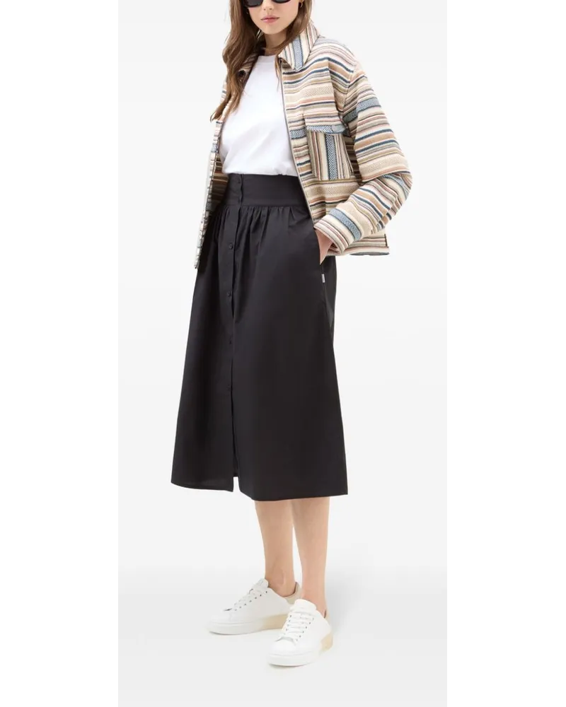 Woolrich Rock in A-Linie - Schwarz Schwarz
