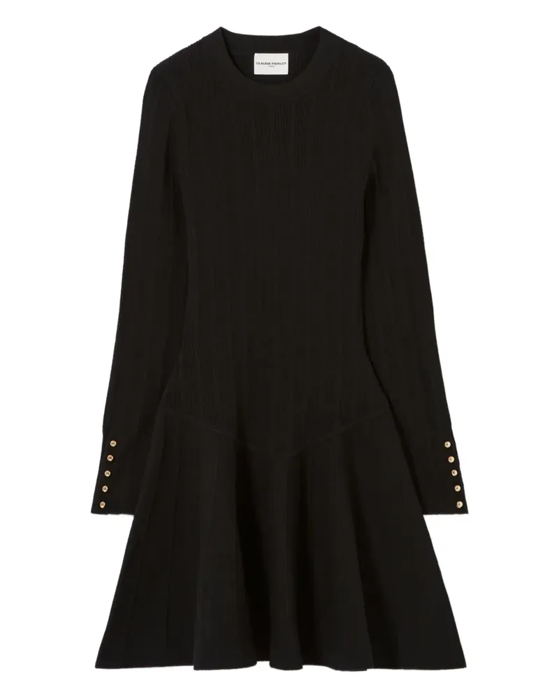 Claudie Pierlot Ausgestelltes Minikleid - Schwarz Schwarz