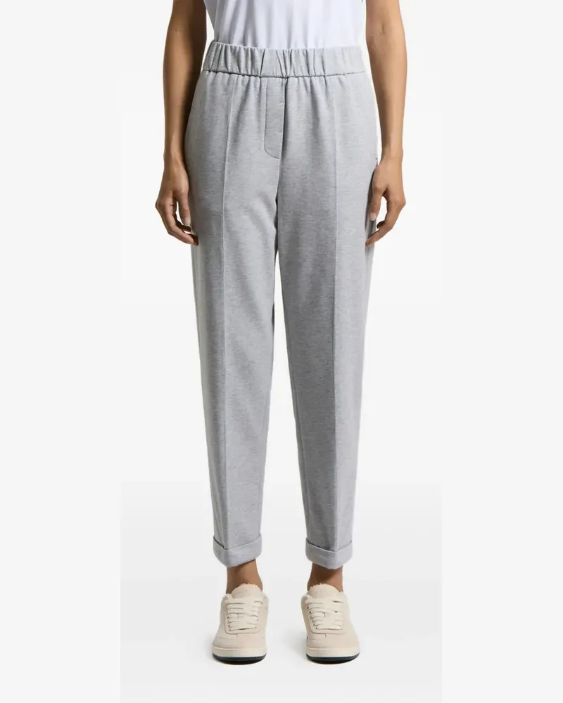 Peserico Hose mit Umschlag - Grau Grau