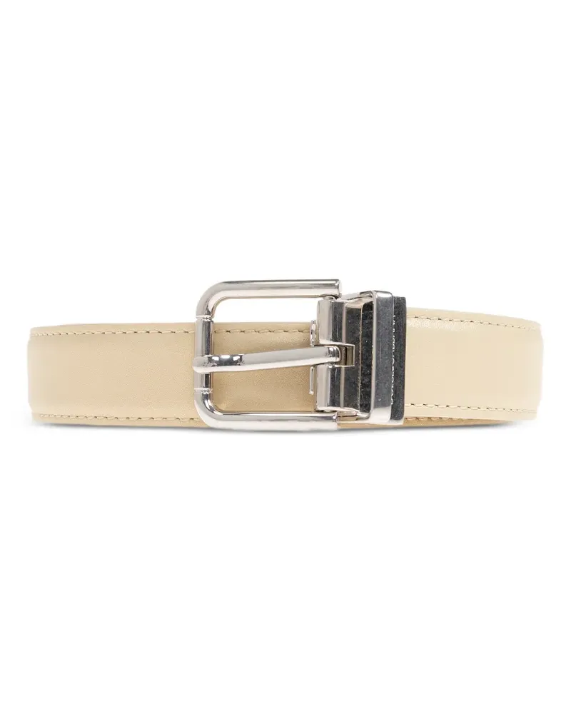 Dolce & Gabbana buckle leather belt - Nude Nude
