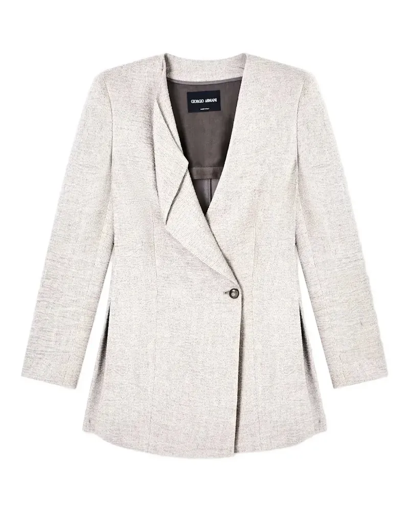 Giorgio Armani Texturierte Jacke - Grau Grau