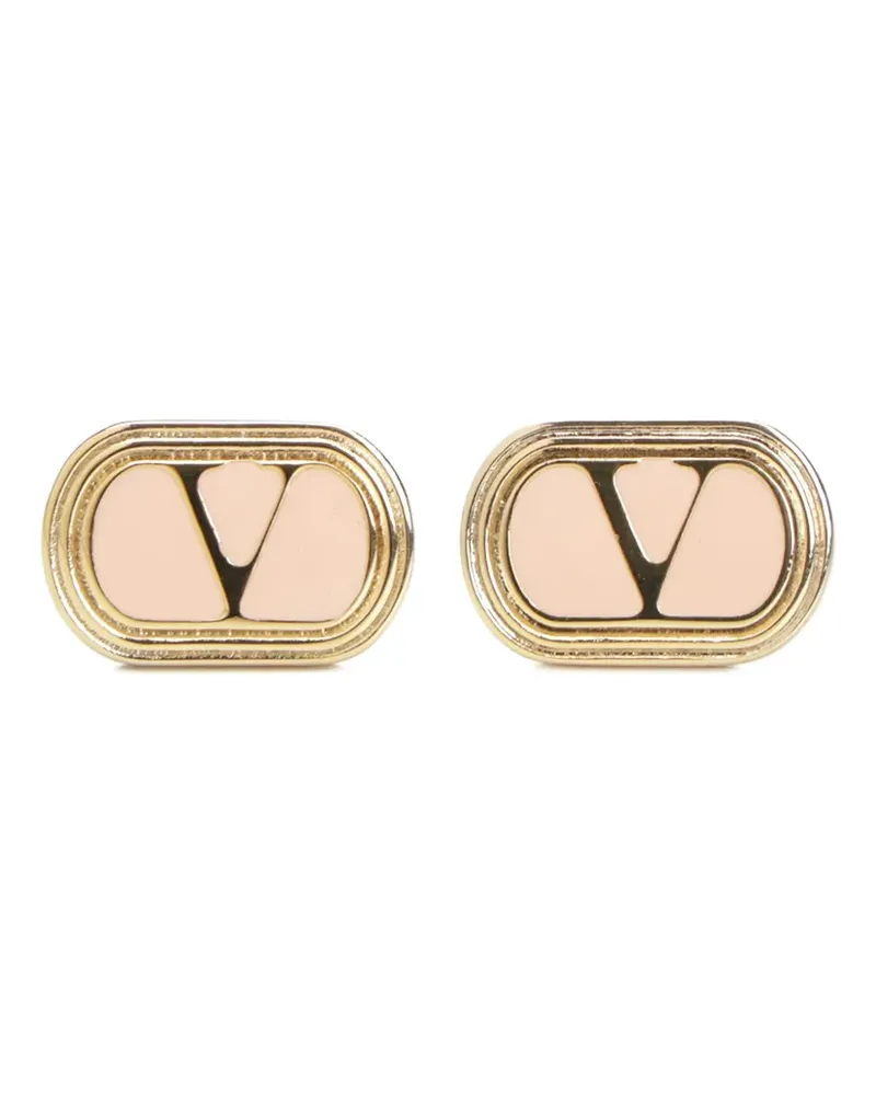 Valentino Garavani Ovalette Ohrringe mit V-Signatur - Gold Gold