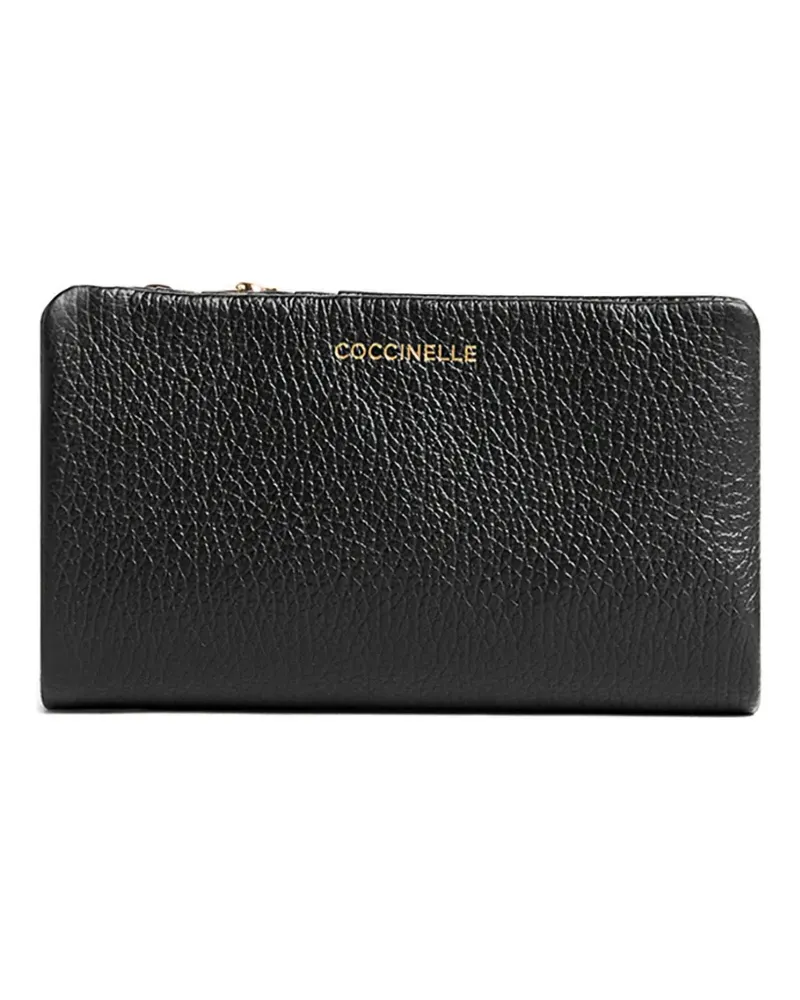 Coccinelle Portemonnaie mit Reißverschluss - Schwarz Schwarz