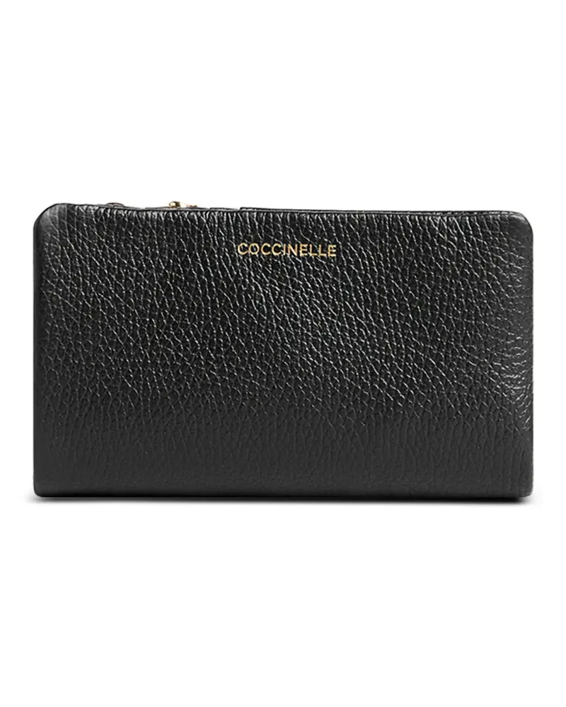 Coccinelle Portemonnaie mit Reißverschluss - Schwarz Schwarz