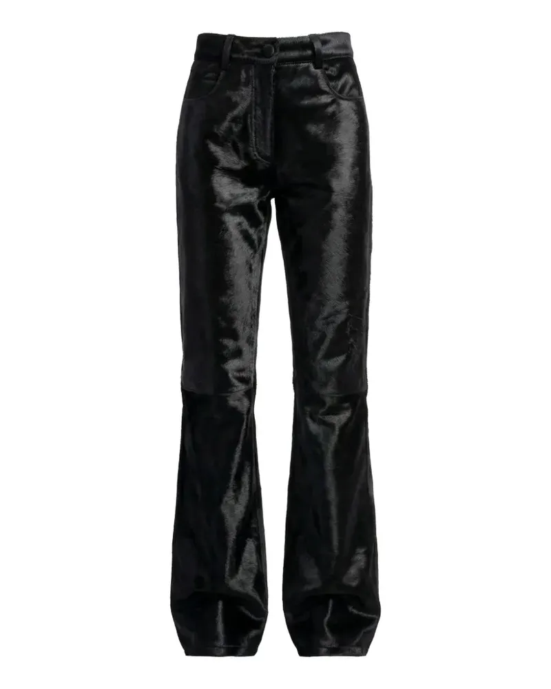 ALMAZ Troublemaker hook-and-eye trousers - Schwarz Schwarz