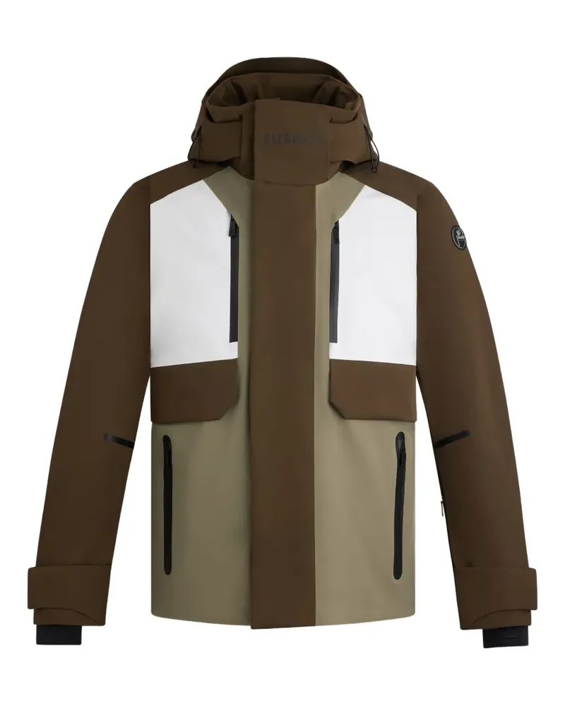 FUSALP Dreifarbige Skijacke mit Einsätzen - Braun Braun