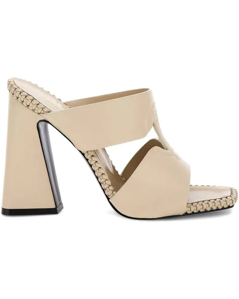 Roberto Cavalli Sandalen mit geflochtenem Besatz - Nude Nude