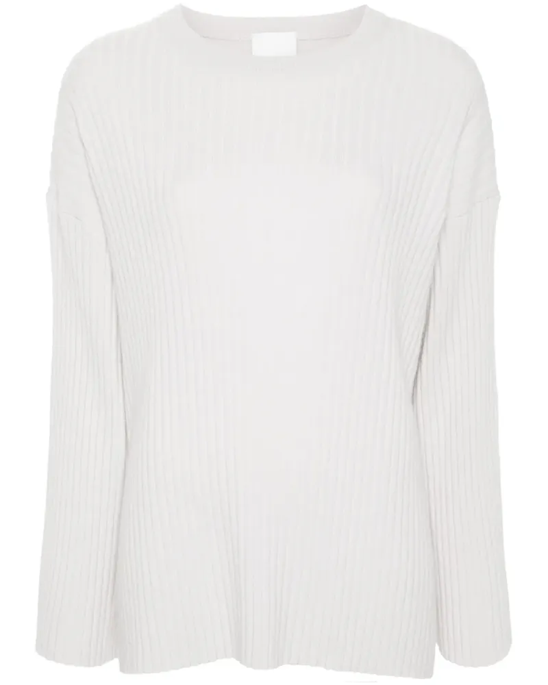 ALLUDE Gerippter Pullover - Nude Nude