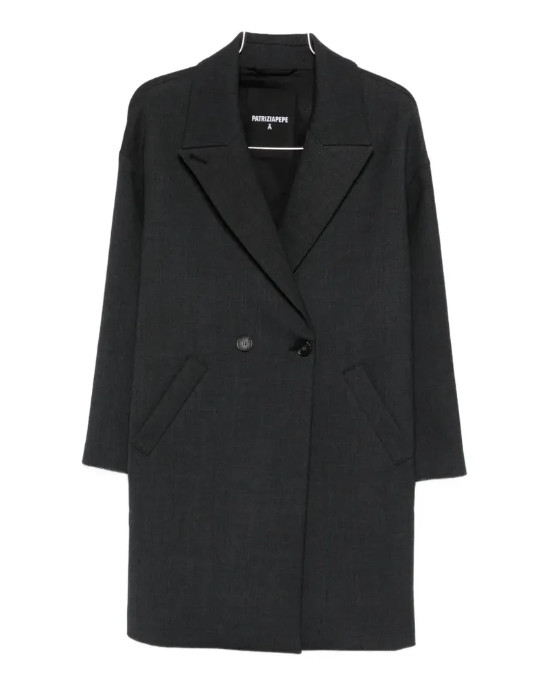 Patrizia Pepe double-breasted overcoat - Grau Grau