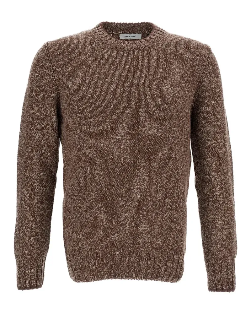 Gran Sasso mélange-effect chunky-knit sweater - Braun Braun