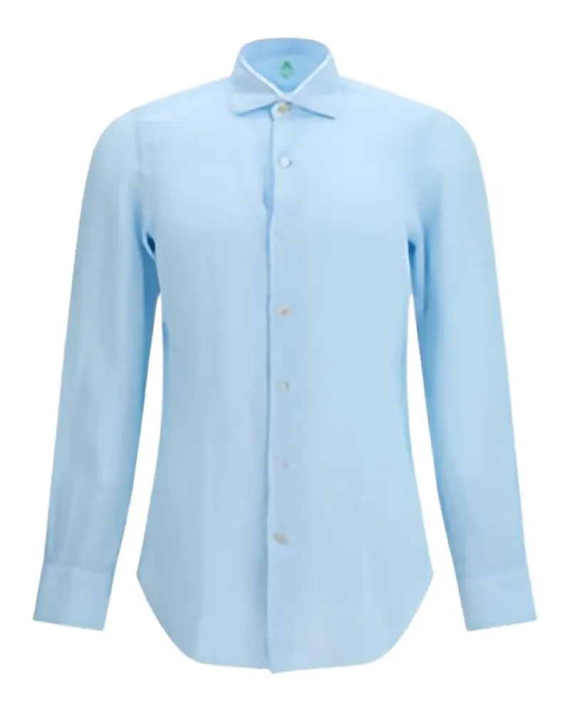 Finamore 1925 Tokyo long-sleeve shirt - Blau Blau