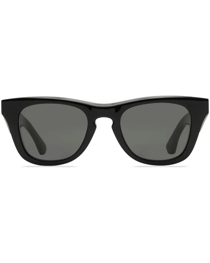 Burberry Arch Sonnenbrille mit rundem Gestell - Schwarz Schwarz
