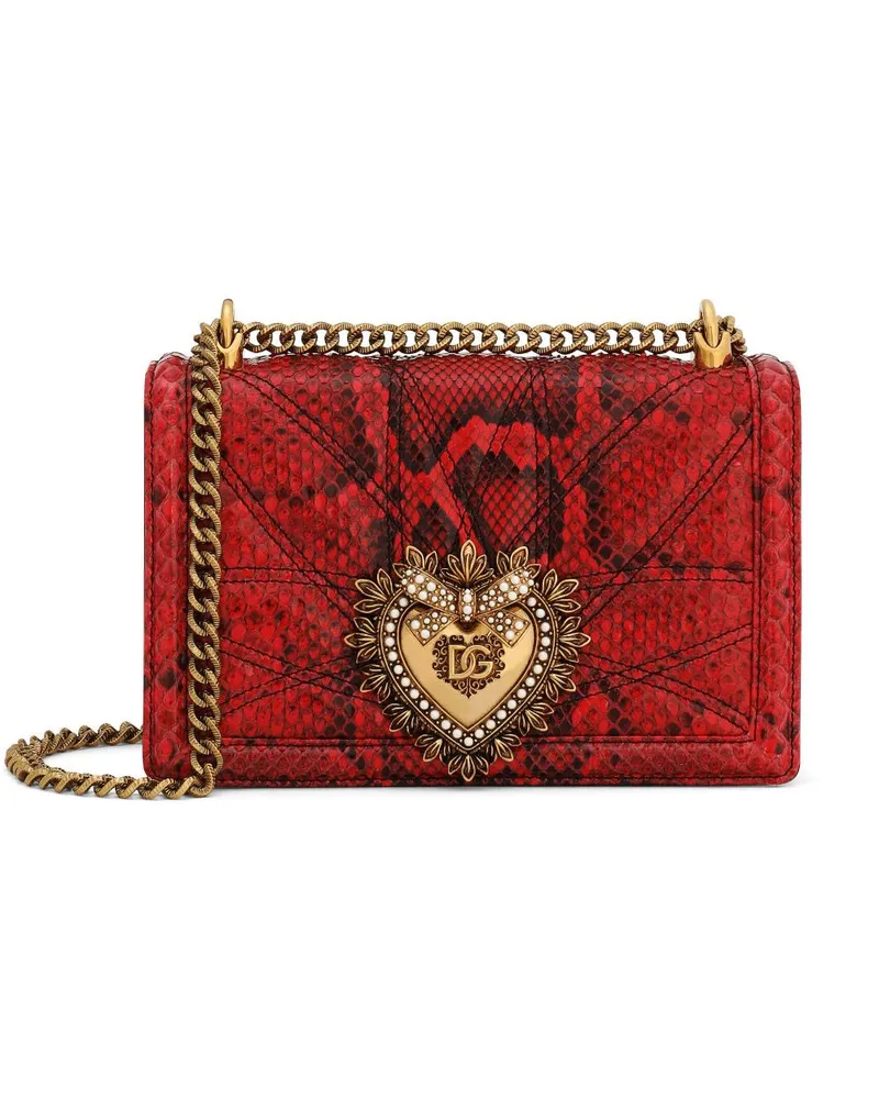 Dolce & Gabbana Mittelgroße Devotion Umhängetasche - Rot Rot