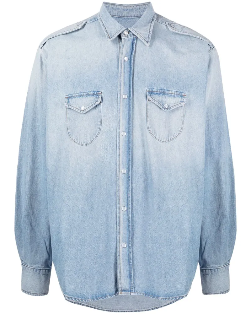Bally Langärmeliges Jeanshemd - Blau Blau