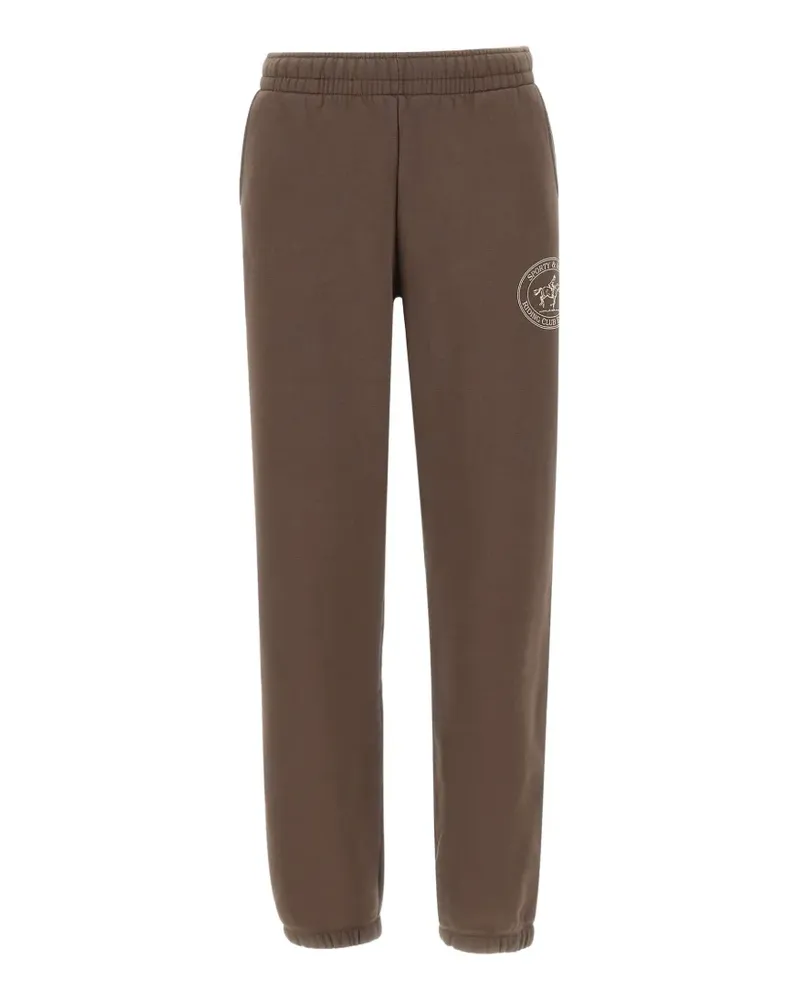 SPORTY & RICH Brianno Riding Club track pants - Braun Braun