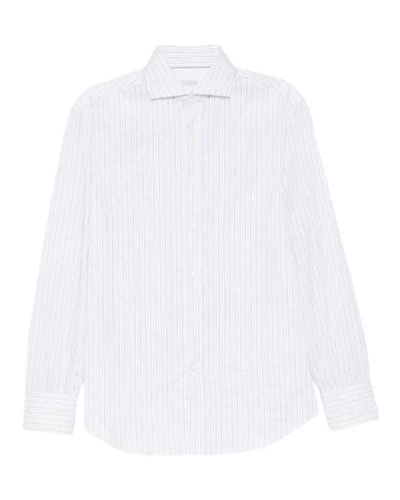 Brunello Cucinelli striped shirt - Weiß Weiß