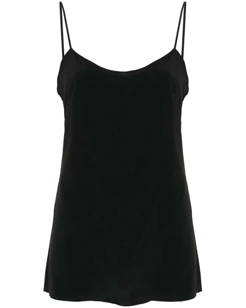 Alberta Ferretti Camisole-Top mit Rundhalsausschnitt - Schwarz Schwarz