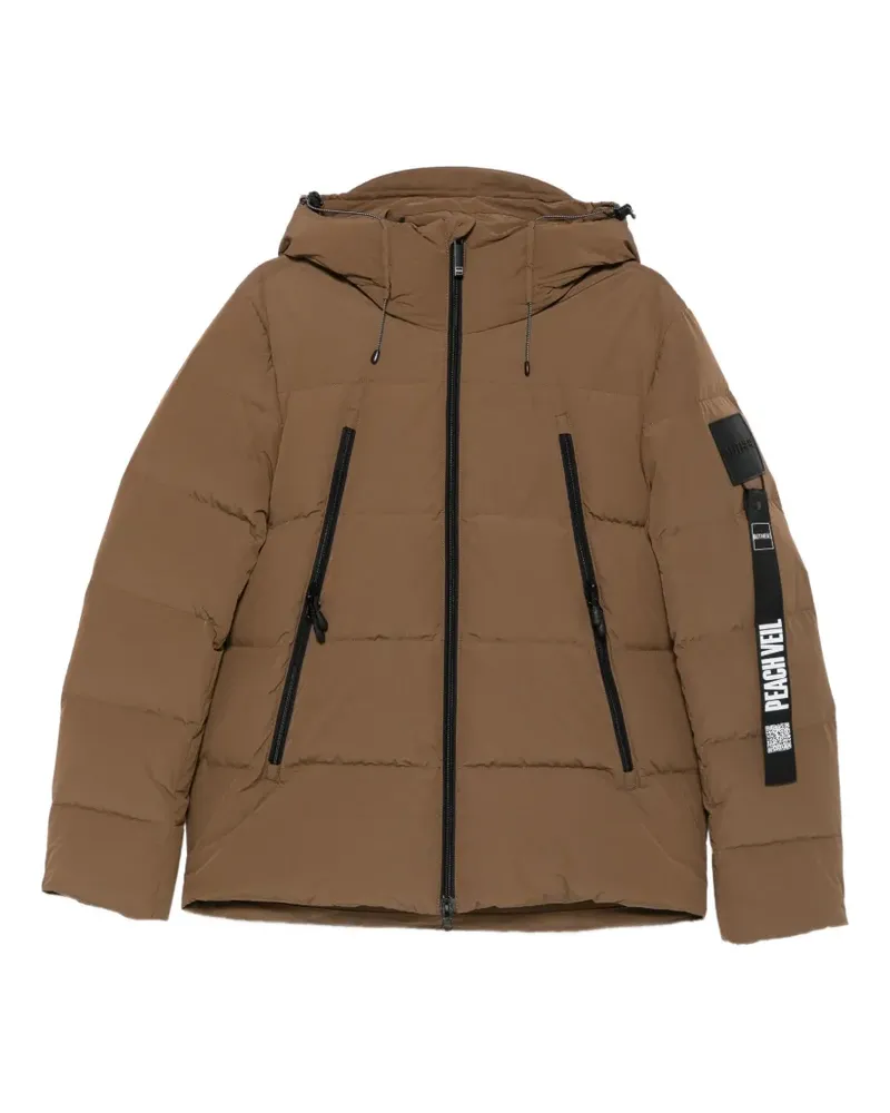 OUTHERE Claiborn quilted hooded jacket - Braun Braun