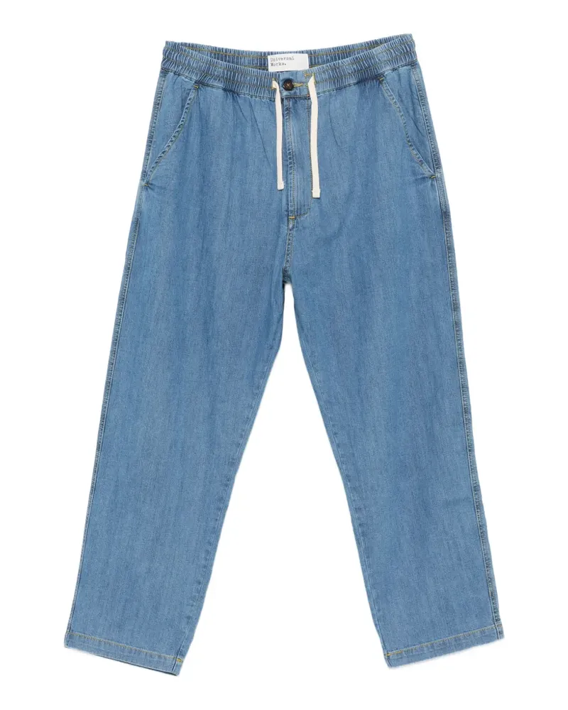Universal Works drawstring-waist jeans - Blau Blau