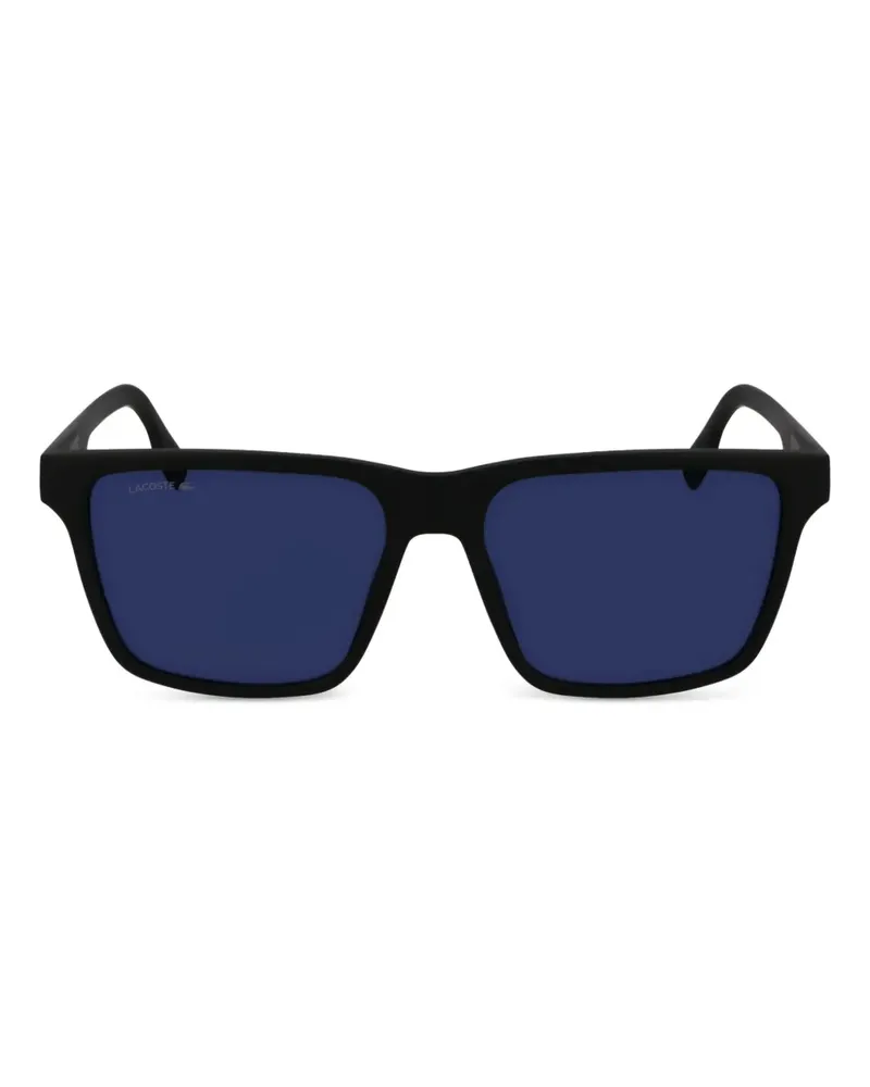 Lacoste Sonnenbrille mit Logo-Print - Schwarz Schwarz