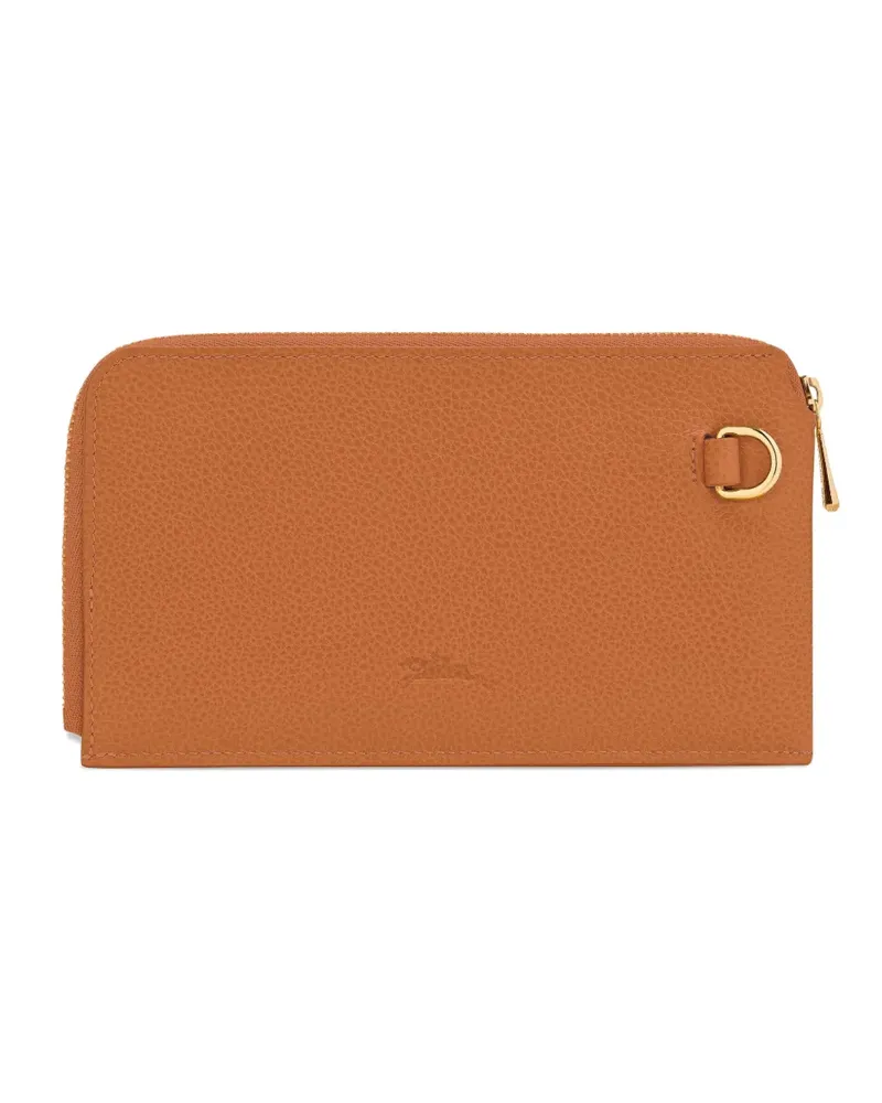 Longchamp Le Foulonné Clutch mit Reißverschluss - Orange Orange