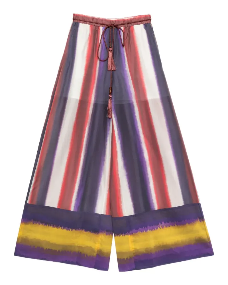 Twin-Set drawstring pocket palazzo pants - Rot Rot