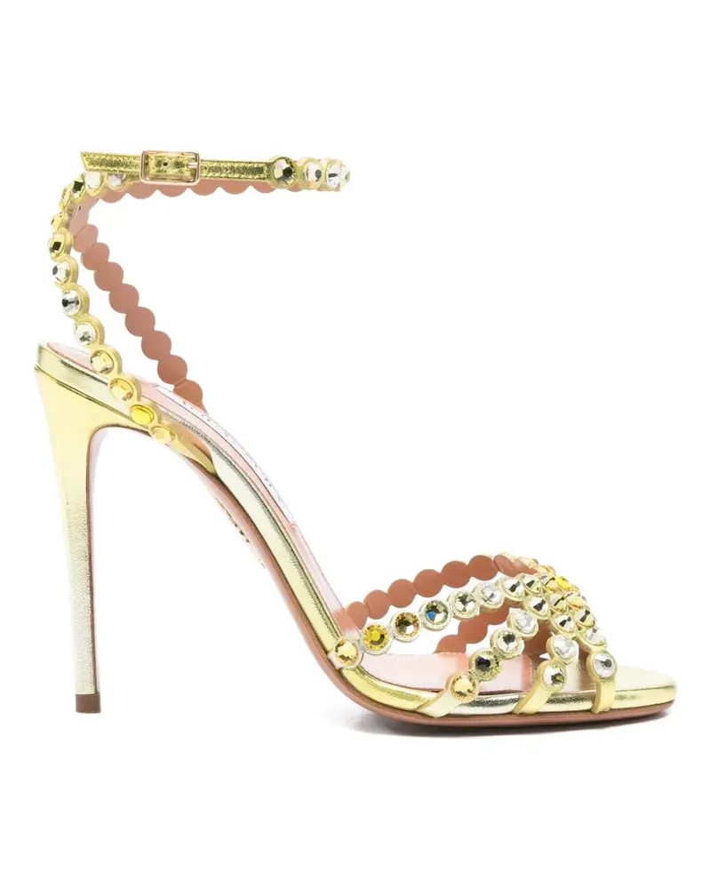 Aquazzura Tequila embellished sandals - Gelb Gelb