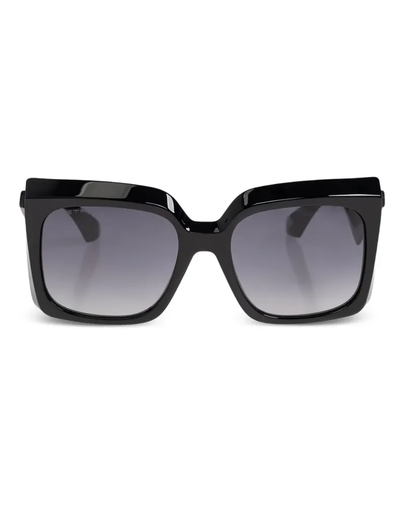 Etro geometric-frame sunglasses - Schwarz Schwarz