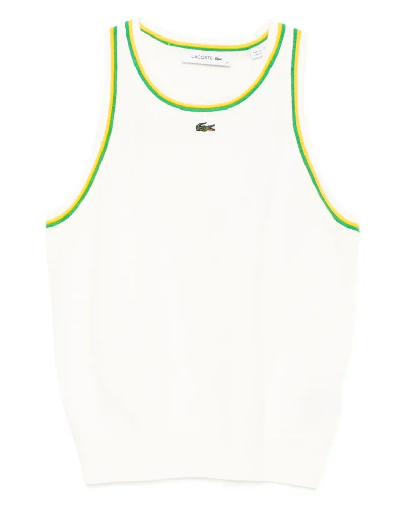 Lacoste Tanktop aus Jersey - Weiß Weiß