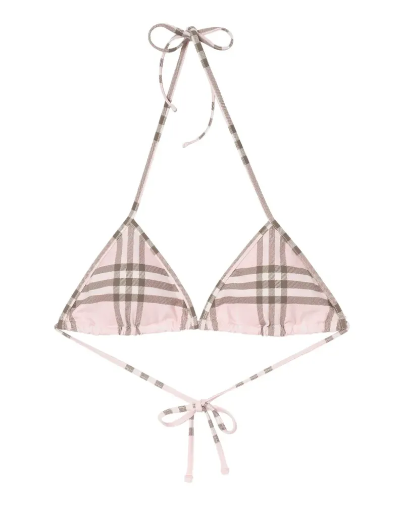 Burberry Check bikini Top - Rosa Rosa