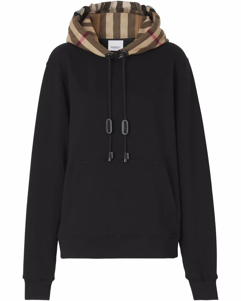 Burberry Hoodie mit Vintage-Check - Schwarz Schwarz