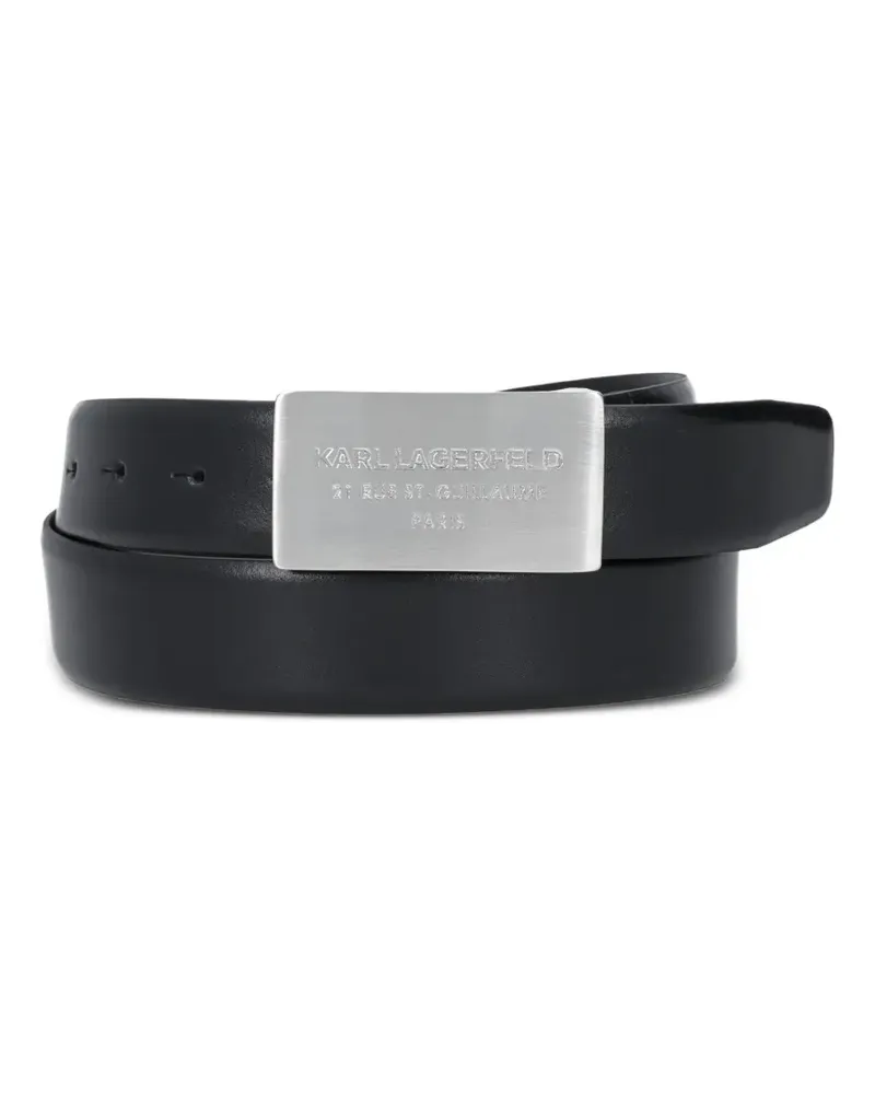 Karl Lagerfeld Gürtel mit Logo-Schnalle - Schwarz Schwarz