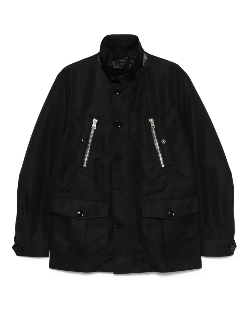 Tom Ford Compact Field Jacke - Schwarz Schwarz