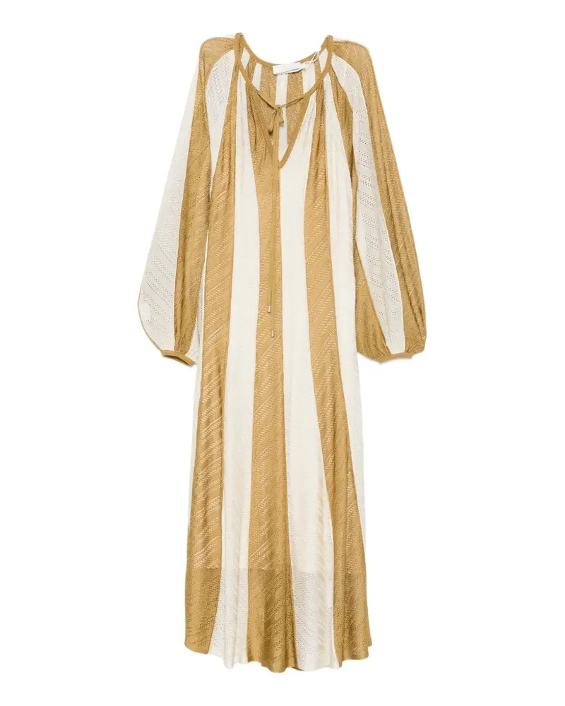 Zimmermann Mahon Splice long-sleeve striped maxi dress - Grün Grün