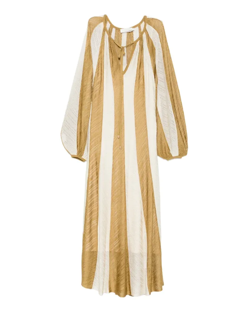 Zimmermann Mahon Splice long-sleeve striped maxi dress - Grün Grün