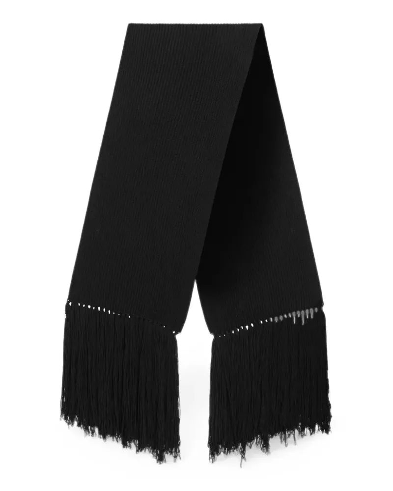 Dolce & Gabbana Gerippter Schal - Schwarz Schwarz