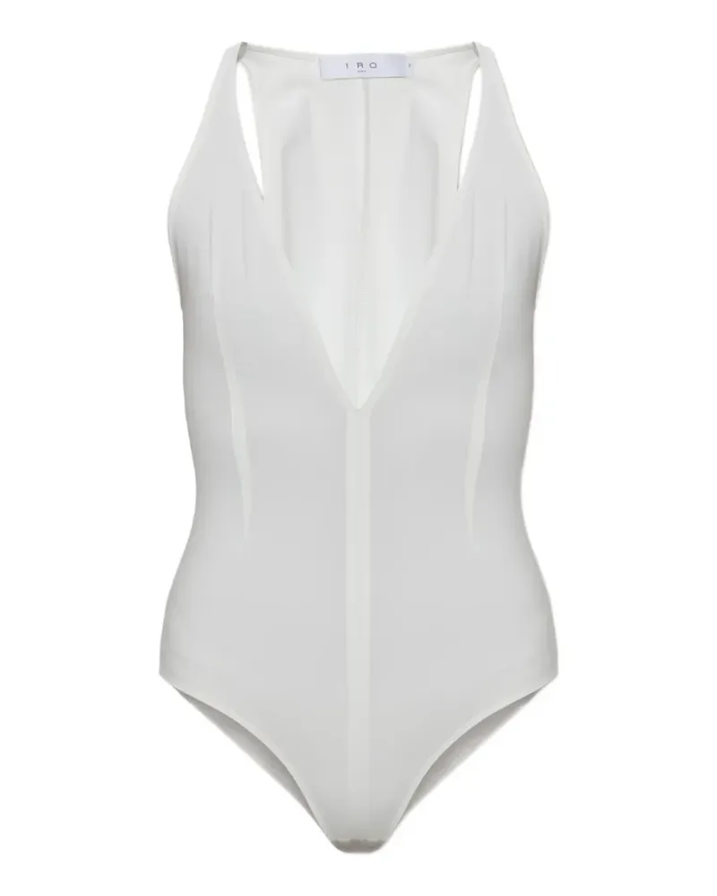 IRO Abysse plunge-neck bodysuit - Weiß Weiß