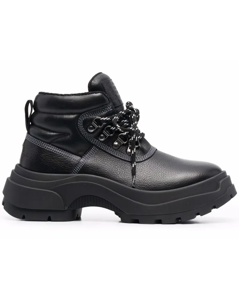 Maison Margiela Schnürstiefel aus Leder - Schwarz Schwarz